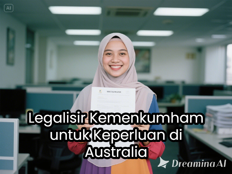Legalisir Kemenkumham untuk Keperluan di Australia